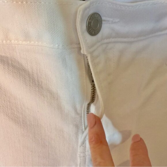 GAP Regular Classic Straight Leg White Denim Jeans Summer Pants Cigarette - Picture 7 of 12